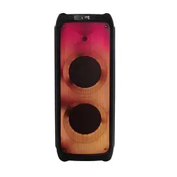 Портативна колонка ZXX-5508 Акустична система 1000Вт RGB підсвічування з 2 мікрофонами і пультом 2х8" Чорний - мініатюра 5