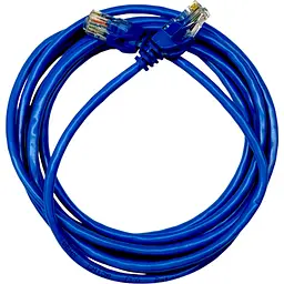 Патч-корд GEAR 1.5м UTP cat.5e, CU, 24AWG, blue (GPC-UTPCURJ45-1.5BE) - мініатюра 2