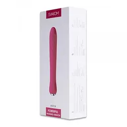 Ребристий вібромасажер Svakom Anya Heating Vibrator, 19.5х3.3 см (рожевий) - мініатюра 3