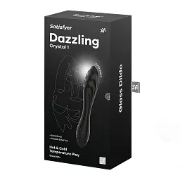 Фалоімітатор Satisfyer Dazzling Crystal 1 18.4 см чорний - мініатюра 6