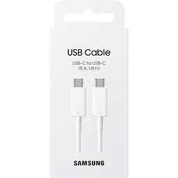 Кабель Samsung USB-C to USB-C 5A 1.8m White (EP-DX510JWRGRU) [114281] - мініатюра 4