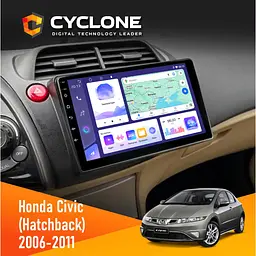 Штатна магнітола Honda Civic 2006-2011 (Hatchback) Cyclone C10-011 4x64, DSP Cyclone (НФ-00008736)