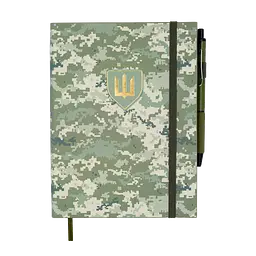 Щоденник недатований Buromax Military A5 штучна шкіра 336 сторінок світло-зелений (BM.20700-15) - мініатюра 3