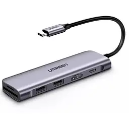 Порт-реплікатор (хаб) Ugreen 70411 6-in-1 док-станція HDMI 2xUsb3.0 TF PD 100W