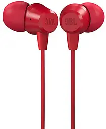 Навушники дротові - гарнітура JBL C50HI (JBLC50HIRED) червона - мініатюра 3