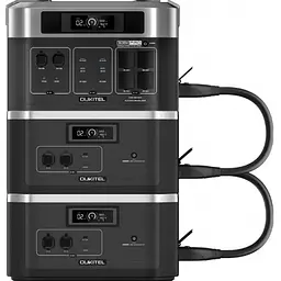Зарядна станція Oukitel на 6144Wh: зарядна станція BP2000E PRO (2048Wh/3600W) та 2 додаткові батареї B2000 (2048Wh) - мініатюра 2