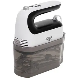 Міксер Adler AD 4229 ручний/ 600Вт/ 9 швидкостей/ Turbo/ контейнер для аксесуарів/ білий - мініатюра 6