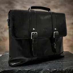 Чоловічий портфель з натуральної шкіри Tony Perotti Italico 9225G-38 (90415) Чорний - мініатюра 7