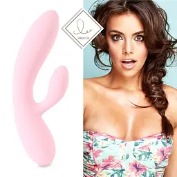 Вібратор-кролик FeelzToys Lea, 20 см (рожевий) - мініатюра 2