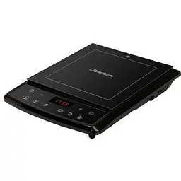 Настільна плита Liberton LIC-3700, чорний, 1500W, індукційна, 8 режимів, 1 конфорка, керування сенсорне, склокераміка, дисплей,