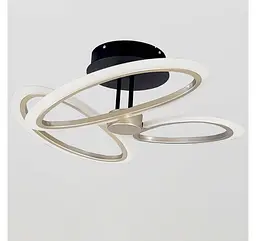 Світлодіодна стельова люстра Artlight WG5144-3CF+BK, 50 Вт, світло-кавовий сатин + чорний - мініатюра 2