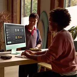 Комп'ютер Apple 24" iMac Retina 4.5K / Apple M4 (8-c/CPU, 8-c/GPU), 16, 256, Silver (MWUC3UA/A) - мініатюра 6