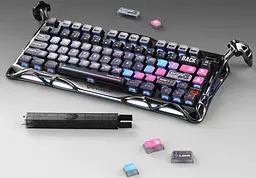Клавіатура GravaStar Mercury K1 Pro TKL Black Cyberpunk Special Edition (GSK1PRO_CBLK) - мініатюра 13
