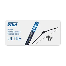 Щітка склоочисника Vitol Ultra 13\" - 330 мм (VU-13330) - мініатюра 5