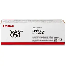 Картридж Canon 051 Black 1.7K (2168C002) - мініатюра 3