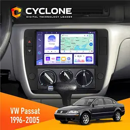 Штатна магнітола Volkswagen Passat 1996-2005 Cyclone C9-011 4x64, DSP Cyclone (НФ-00007172)