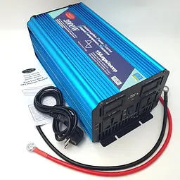 Автоінвертор 12 V-220 V 3000 W перетворювач напруги з чистою синусоїдою та функцією заряджання акумулятора UPS 15 A 12 V-220 V WimpeX WX-3100 - мініатюра 5