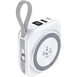 Павербанк Choetech Magnetic Wireless Gray 10 000 mAh / 22.5 Вт (B697C-WHSL)