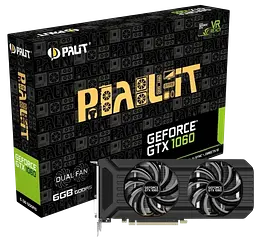 Відеокарта GeForce GTX 1060 3GB Palit Dual (NE51060015F9-1061D) Б/В