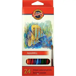 Олівці кольорові Koh-i-Noor Mondeluz Рибки 24 шт. (3718_p) - мініатюра 2
