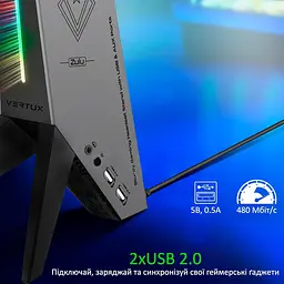 Підставка для навушників Vertux Zulu Black [143123] - мініатюра 3
