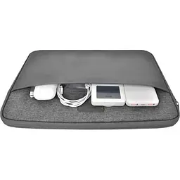 Сумка для ноутбука WiWU Minimalist Laptop Sleeve 15.6`/16` Grey (6936686411400) [160142] - мініатюра 4