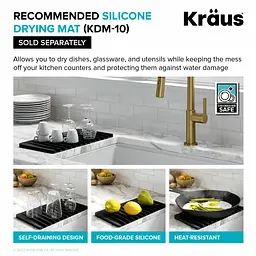 Кухонна мийка Kraus Kore KWF410-33/PGM, Графит - мініатюра 8