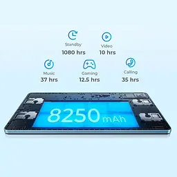 Планшет Oukitel OT5S 6/ 256 GB дисплей 12" акумулятор 8250 мА·год блакитний - мініатюра 4