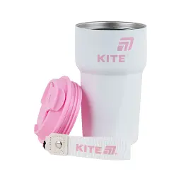 Термокружка Kite 450 мл біло-рожева (K25-1220-3) - мініатюра 4