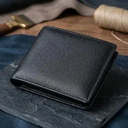 Цікавий гаманець із блоком під документи з натуральної шкіри ST Leather 22480 чорний - мініатюра 4