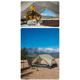 Намет двомісний ультралегкий Naturehike Mongar UL CNK2550WS016, коричневий - мініатюра 8