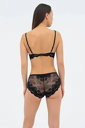 Жіночі трусики PATRICIA 019 211 08 Effetto Lingerie чорний-піон 42/L - мініатюра 4