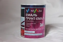 Ґрунт-емаль антикорозійна 3 в 1 Fantazia біла 800 мл - мініатюра 2