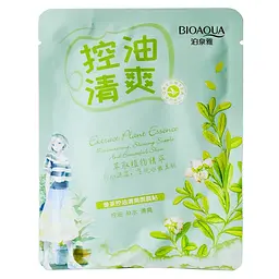 Тканинна маска Bioaqua з екстрактом зеленого чаю Natural Green Tea Extract Oil Control Mask