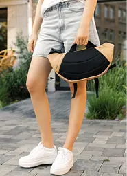 Велика жіноча поясна сумка бананка Sambag DynamicDart бежева 38 × 21 × 7 см (80411026) - мініатюра 9