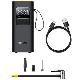 Автомобільний насос Baseus SuperMini Pro Series Wireless Car Inflator (C11159300111-00) Cluster Black - мініатюра 4