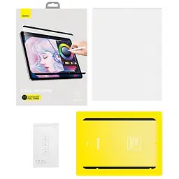 Захисна плівка iPad mini 6 з чорною рамкою, 0.15mm, Full Coverage, Paper-Like, Baseus (SGZM020602)
