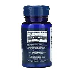 Вітамін B12 Vitamin B12 Methylcobalamin 5 мг 60 вегетаріанських капсул - мініатюра 2