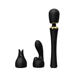 Вібромасажер з насадками Zalo - Kyro Wand Obsidian Black