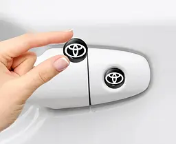 Наклейка з логотипом Toyota для автоключів d=15 мм Пластикова об'ємна (Завод) - мініатюра 3