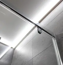 Душова кабіна Dusel A-516 90x90x190 шиншила, Хром, Універсальна, матовий, хром, 90x90 - мініатюра 5