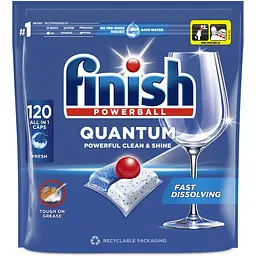 Капсулы для посудомоечных машин Finish Quantum All in 1, 120 шт.  