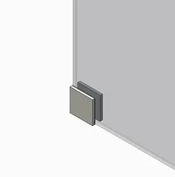 Двері в нішу Koer SR SD02-120x200-TR-01 прозоре скло Easy Clean 8 мм, хром KR5384, універсальні, прозорий, хром - мініатюра 3