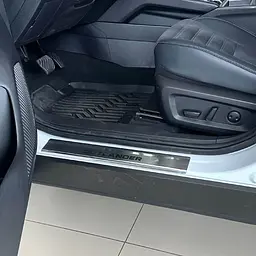 Накладки на пороги для Mitsubishi Outlander IV 2021- Нержавіюча сталь із загином та Логотипом 4 шт (P-MI20) - мініатюра 6