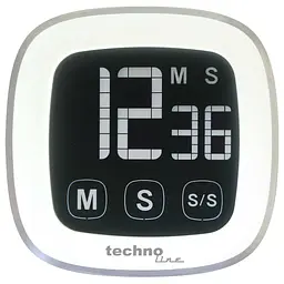 Таймер кухонний Technoline KT400 Magnetic Touchscreen White (KT400) - мініатюра 2