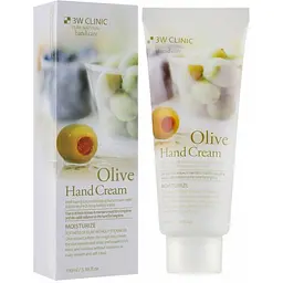 Крем для рук 3W Clinic Olive Hand Cream пом'якшуючий з екстрактом оливи 100 мл - мініатюра 2