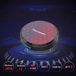 Transpeed H618 4/64Gb, Смарт ТВ приставка медіаплеєр 8K HDR Android SmartTV Box, налаштування Android TV у подарунок, YouTube та фільми без реклами - мініатюра 5