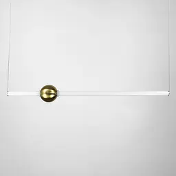 Led світильник Tube&Ball із латунною кулькою у двох формах Line.F Сторона Горизонтальна - мініатюра 6