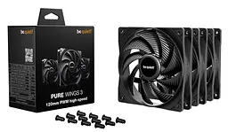 Комплект вентиляторів be quiet! PURE WINGS 3 120mm PWM high-speed 3 шт (BL140) - мініатюра 3