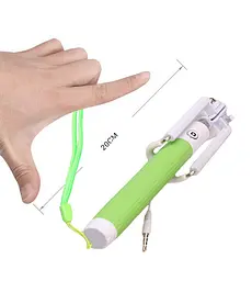 Селфи-монопод Smart 2G MINI со шнуром Light Green - мініатюра 2